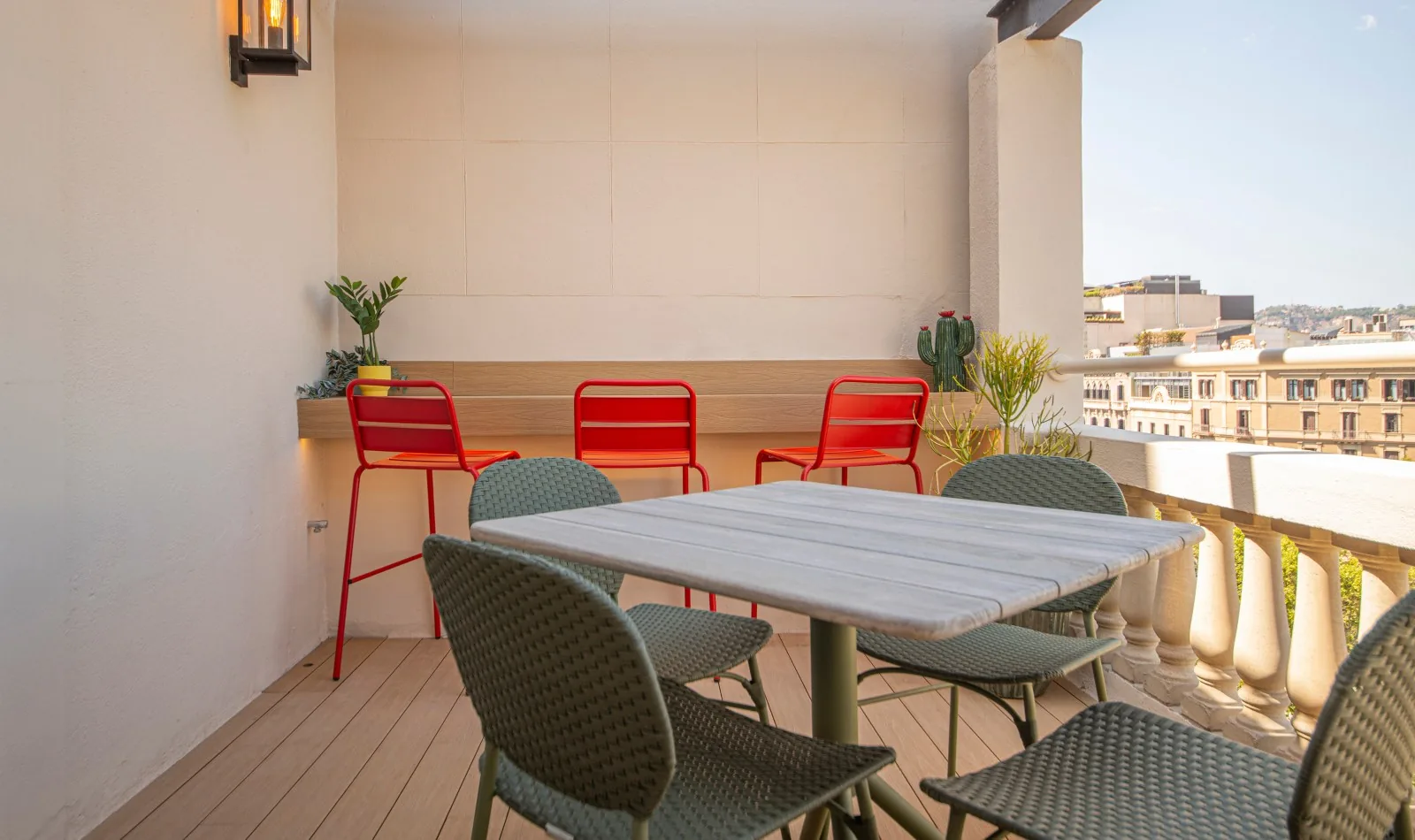 Suite Laia private terrace above central Barcelona